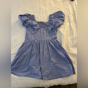 Abercrombie & Fitch blue romper dress size Large